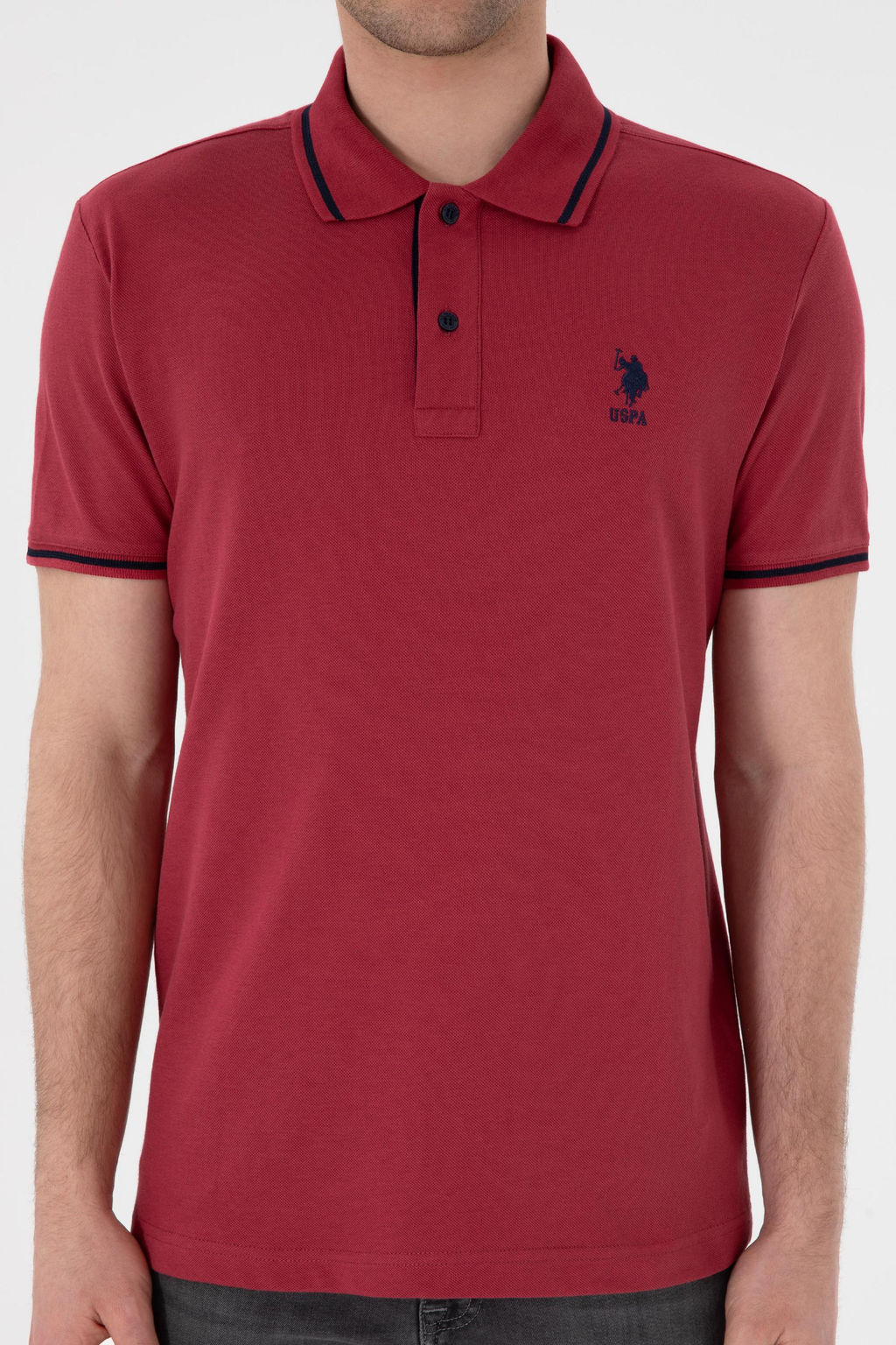 Erkek Slim Fit Polo Yaka Vi_ne Basic Ti__rt Sepette S_rpriz _ndirim - U.s. polo assn фото 7