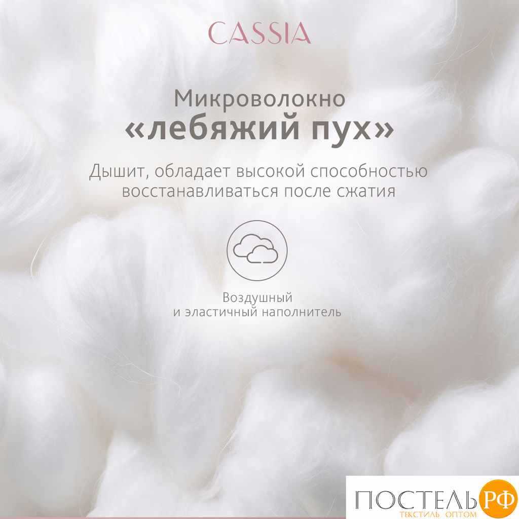 CASSIA Одеяло КЛАУД СОФТ 200х220, 1пр., хл./микровол.Лебяжий пух  фото 17