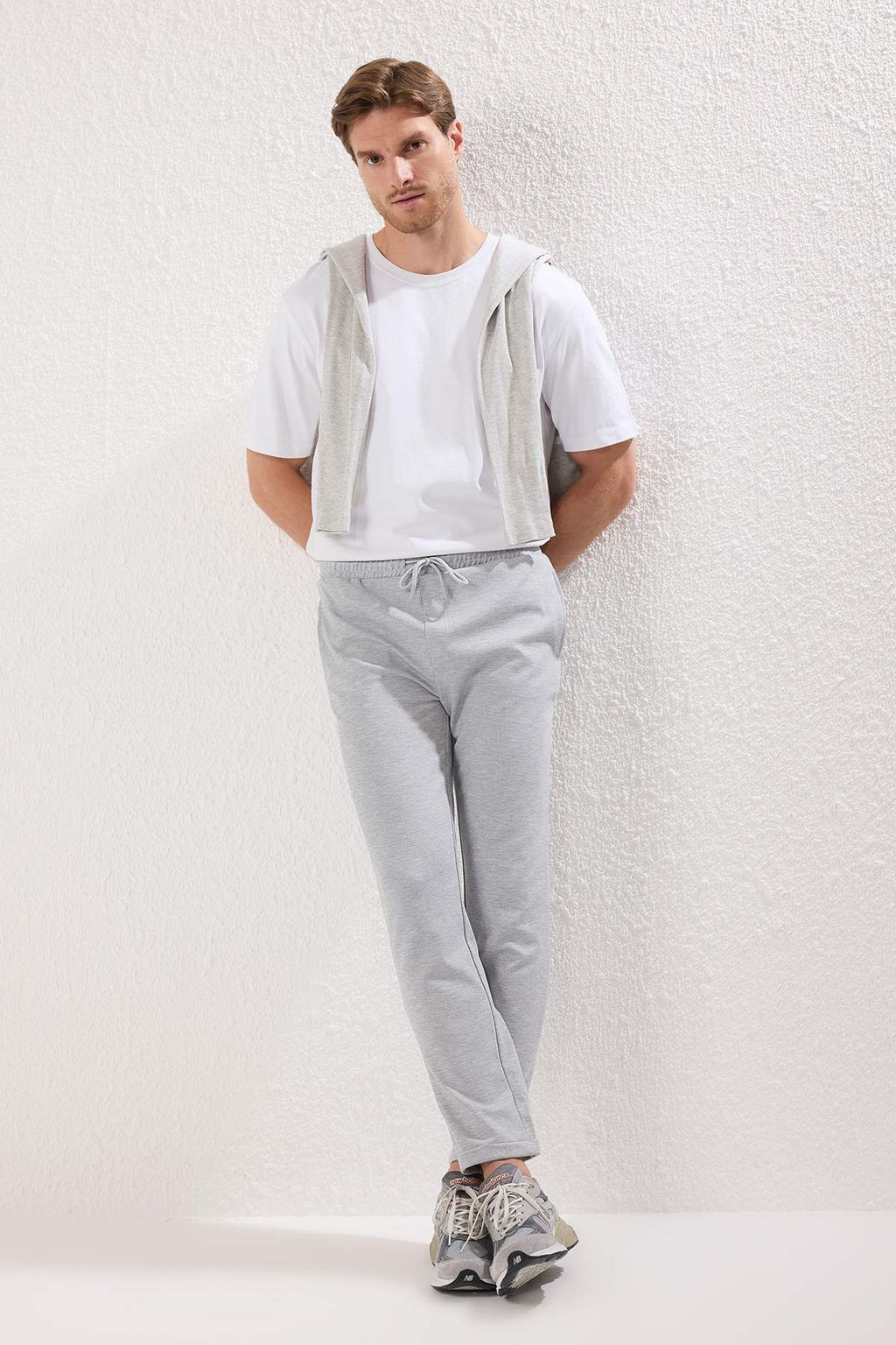 TRENDYOL MAN Bej Regular Fit Orme Esnek Rahat Beli Baglamal? Lastikli Duble Paca Kumas Pantolon TMNAW25PL00002 - Trendyolmilla фото 18