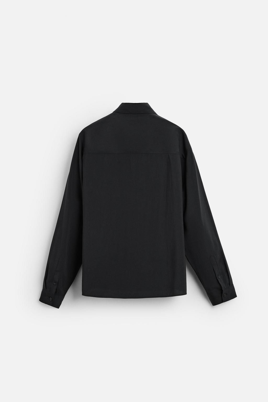 FLOWING MODAL BLEND SHIRT - Zara фото 8