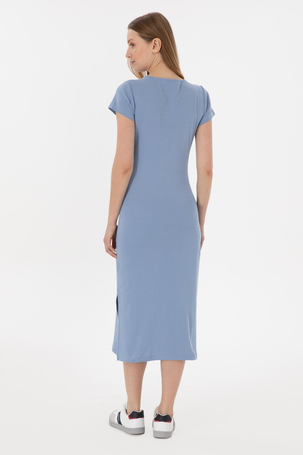 Kad_n Mavi _rme Elbise Sepette S_rpriz _ndirim - U.s. polo assn фото 4