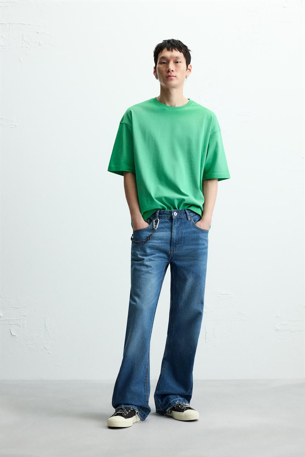 RELAXED FIT SPRAY WASH T-SHIRT - Zara фото 17