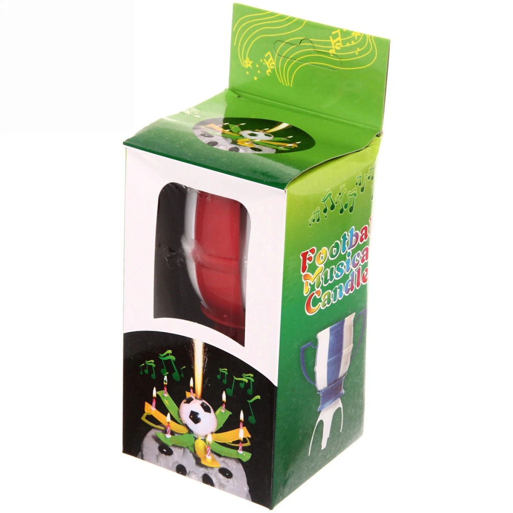 Цена за 2 шт. Свеча для торта раскрывающийся цветок "Кубок" (8 свечей), Красный