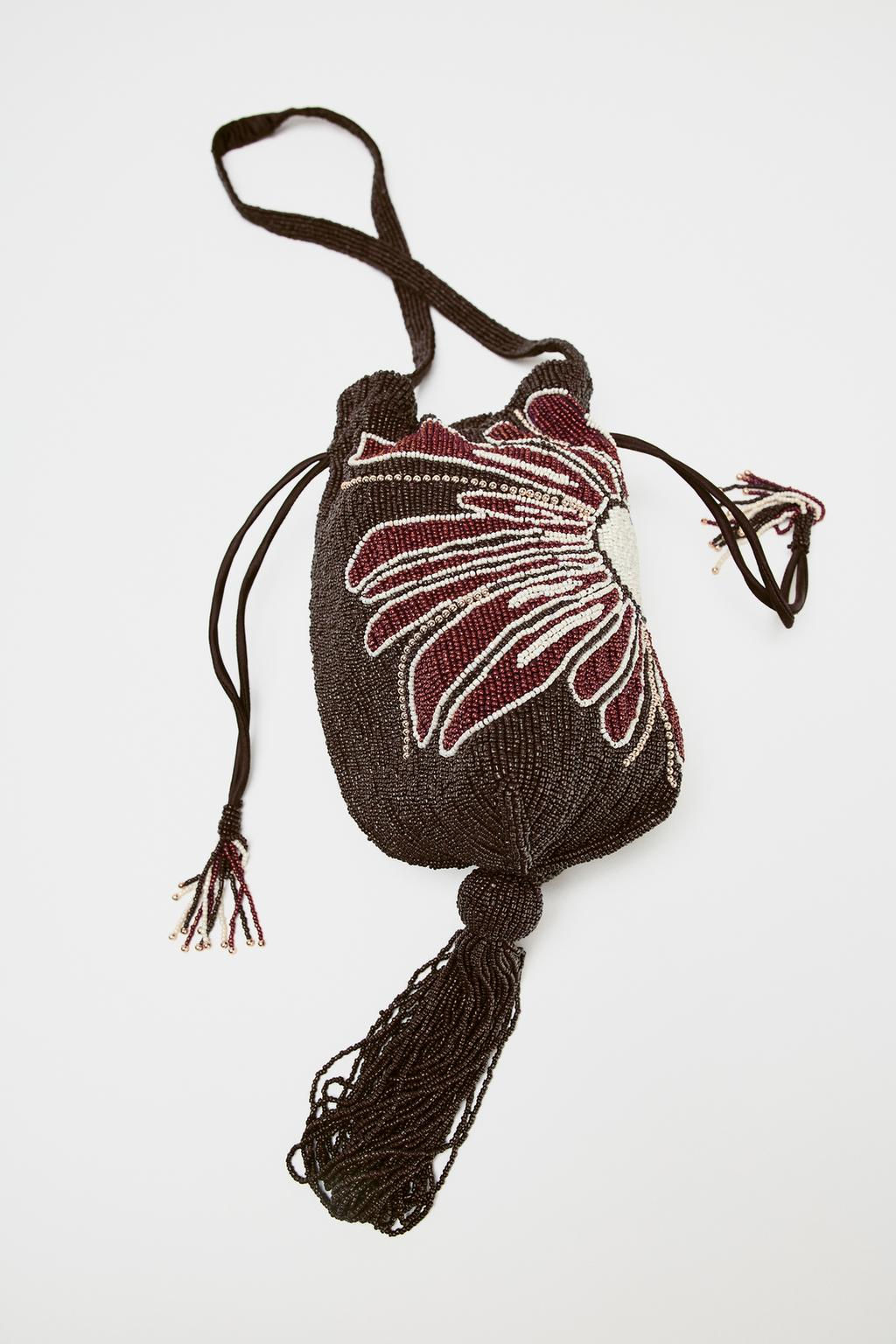 MINI FLORAL BUCKET BAG - Zara фото 5