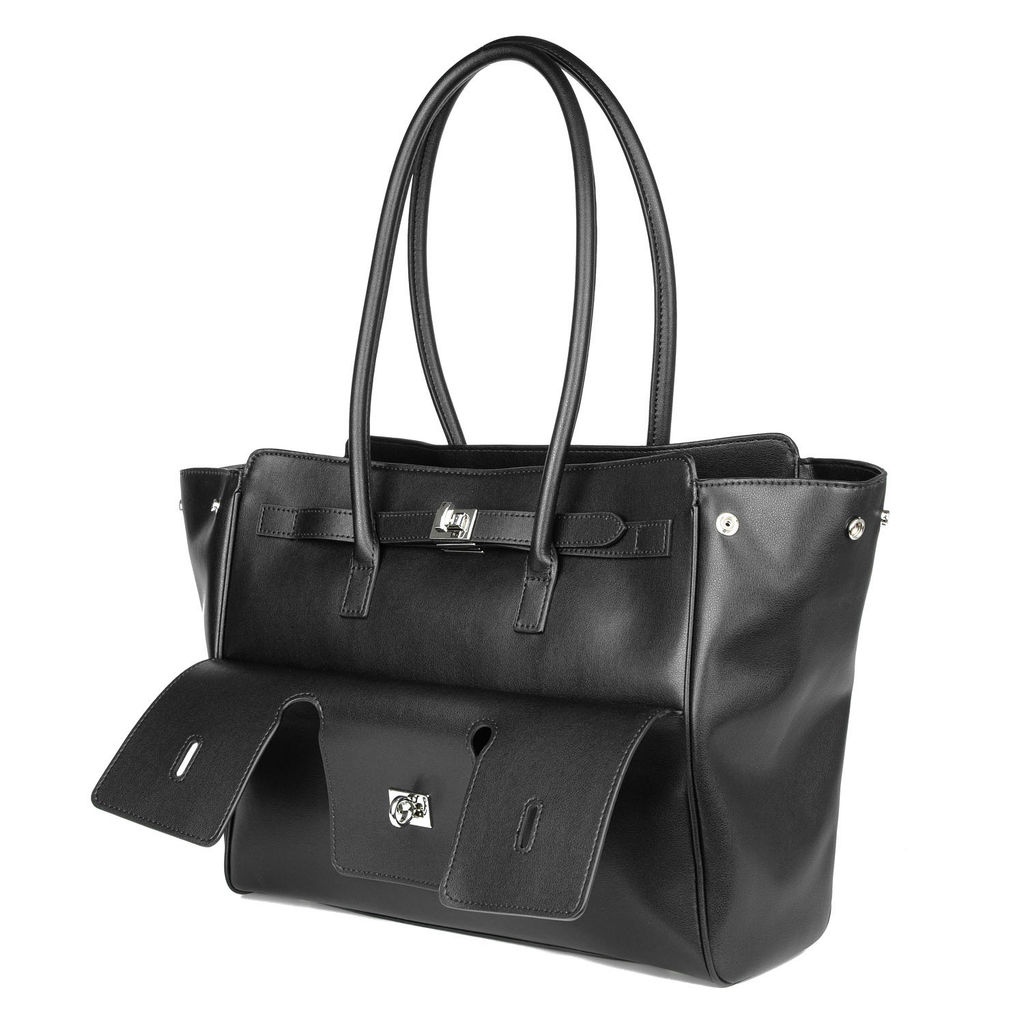 0037 black, Женская кожаная сумка, Barcelo Biagi