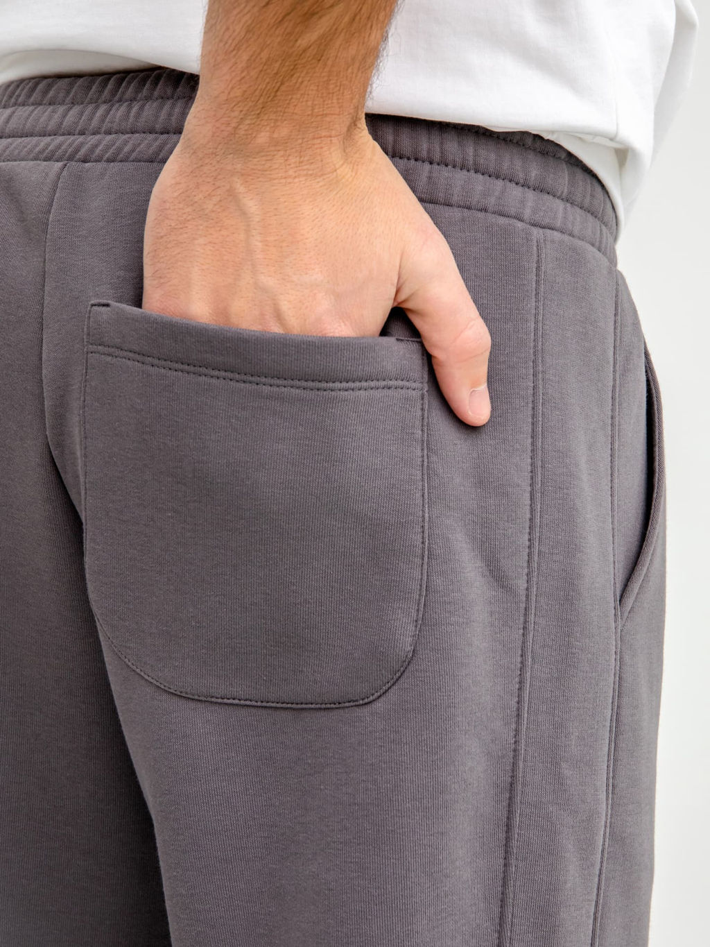 Брюки мужские прямые серые графит 181240-1