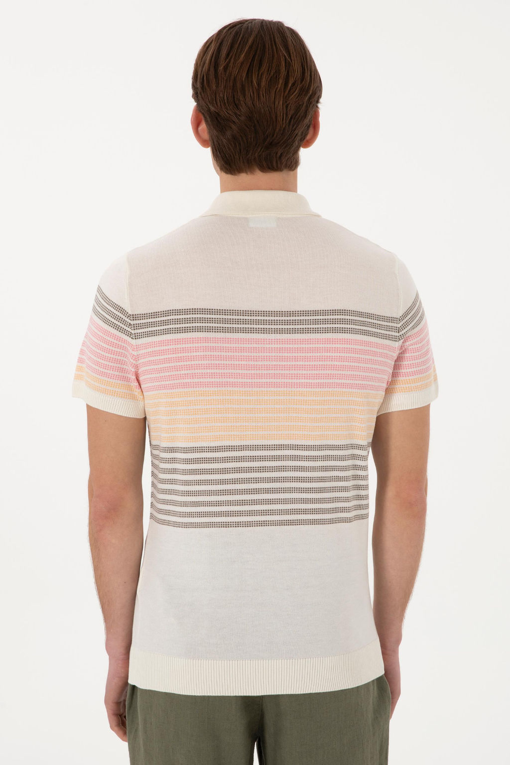 Erkek Slim Fit Polo Yaka Vizon Ti__rt - U.s. polo assn фото 5