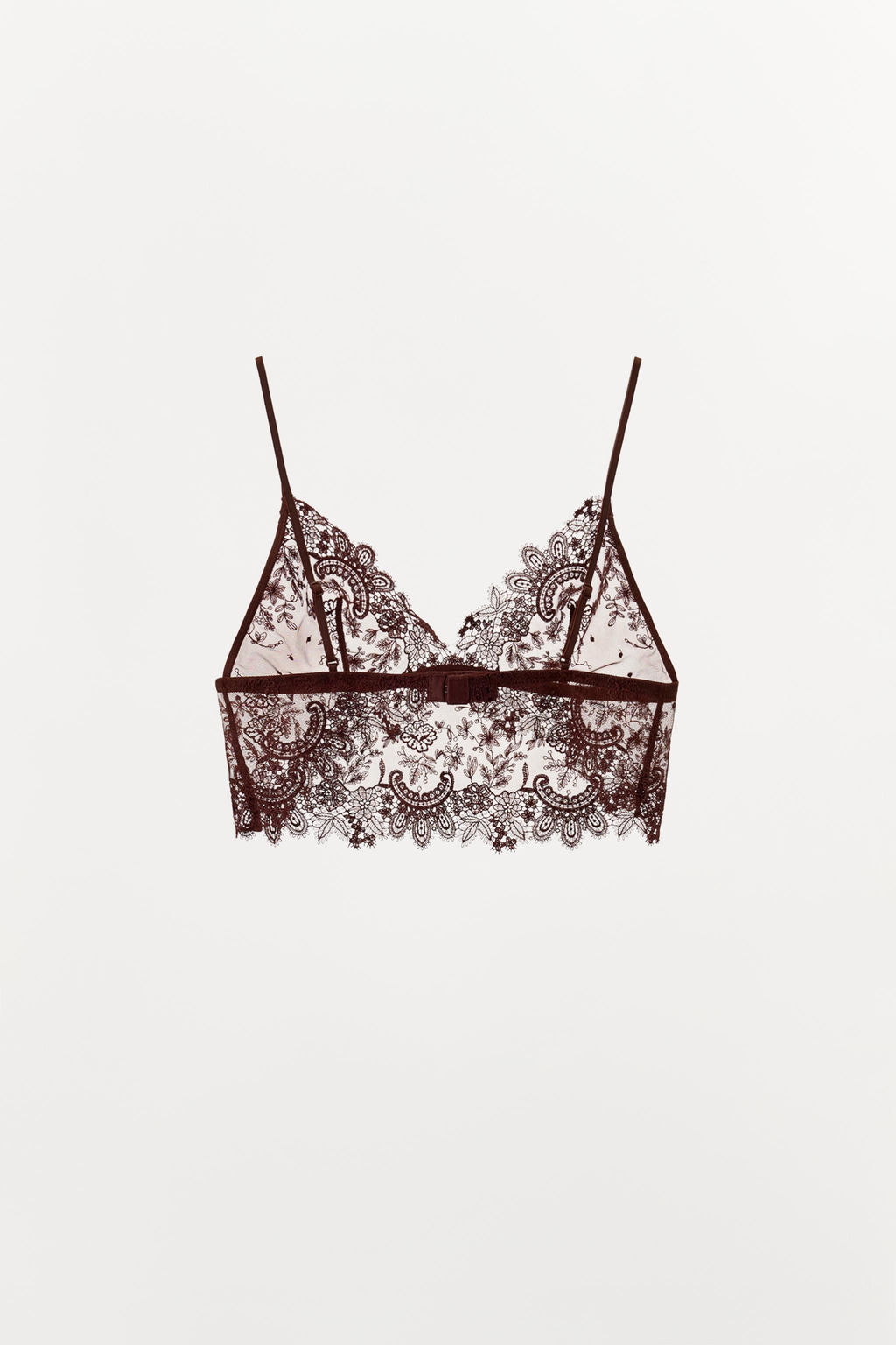 LACE TRIANGLE BRALETTE - Zara фото 4