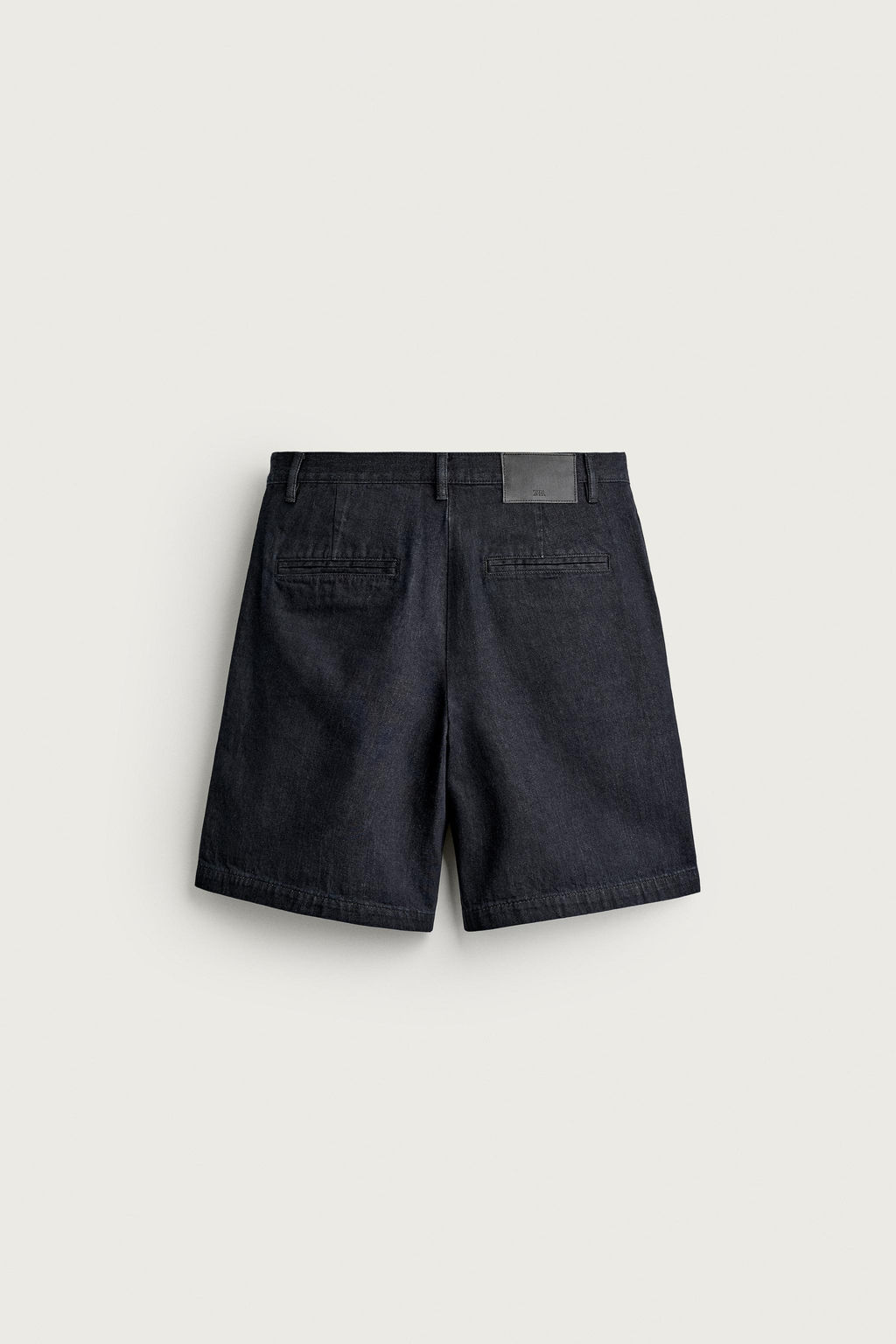 BERMUDA CHINO DENIM RELAXED FIT PLIEGUES / ?ndigo - Zara фото 7