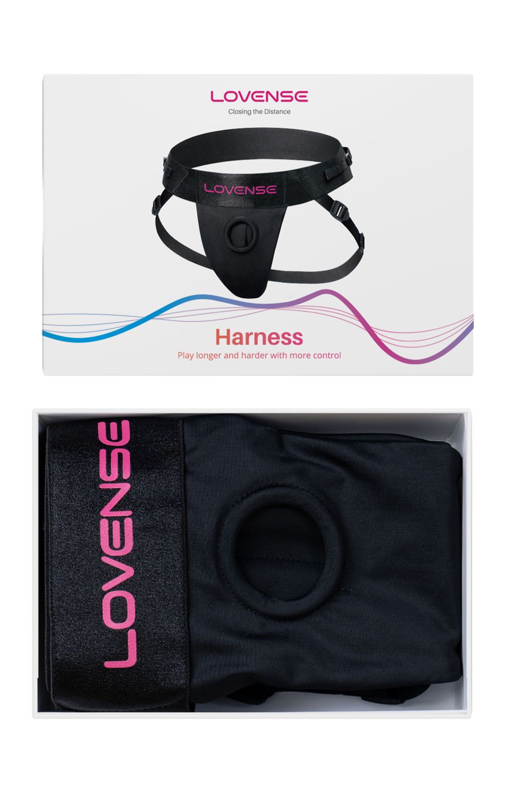 Универсальные трусики Lovense для страпона Lapis, спандекс, черный