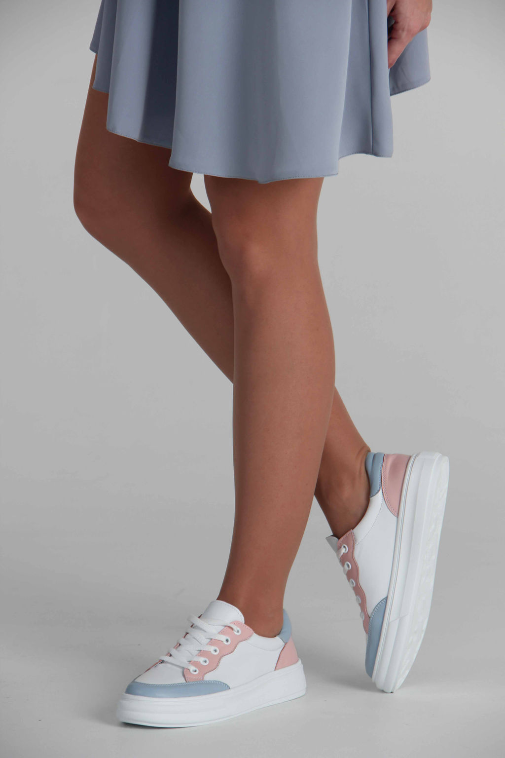 Кеды EDART 148.lusi22 w. Белый-голубой-розовый - Ed'art фото 14