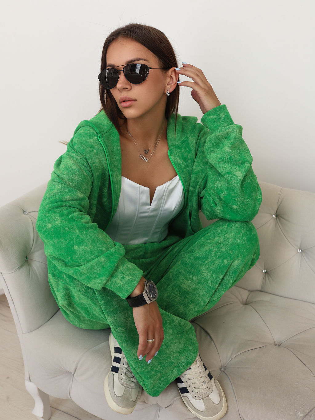 Женский Спортивный костюм женский КП200 Зеленый от Спортсоло - Sportsolo фото 4