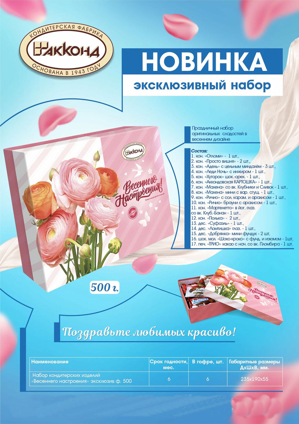 Весеннего настроения! 500гр/Акконд/  фото 2