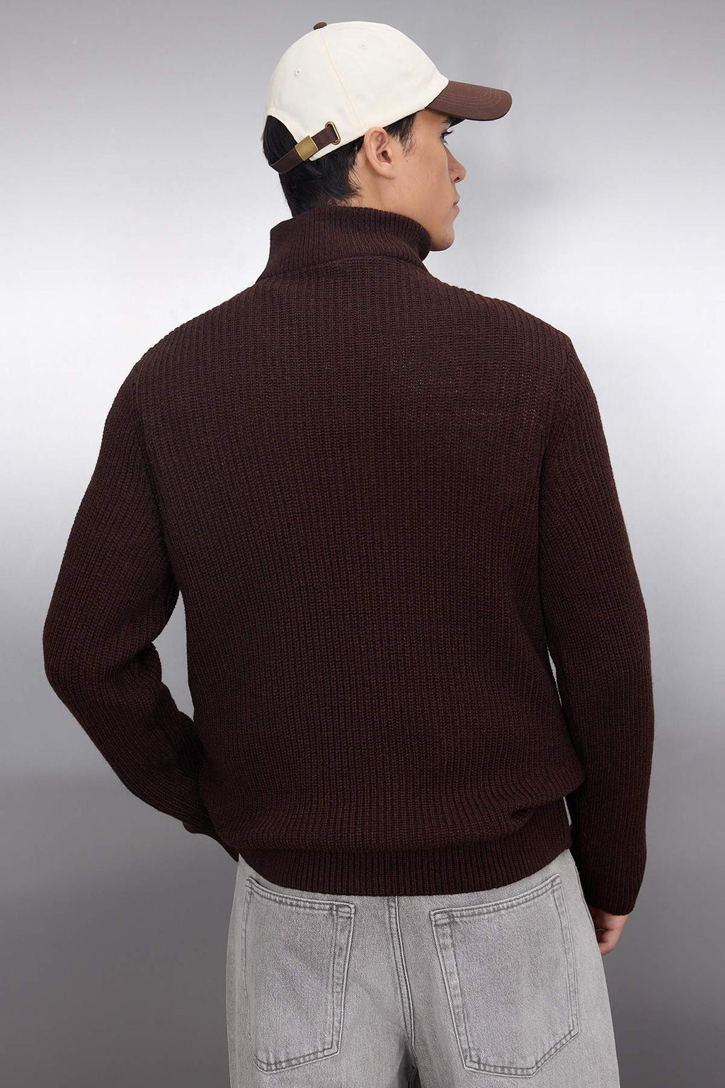 TRENDYOL MAN Ekru Regular Fit Yunlu Fermuarl? Bal?kc? Yaka Triko Kazak TMNAW22KZ0347 - Trendyolmilla фото 71