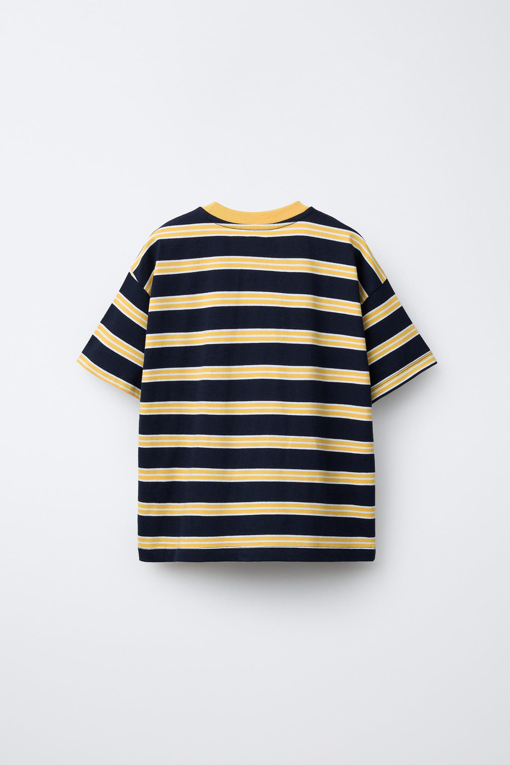 STRIPED T-SHIRT WITH EMBROIDERED SLOGAN - Zara фото 8