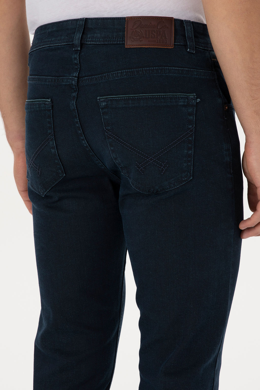 Erkek Koyu Mavi Slim Fit Jean Pantolon - U.s. polo assn фото 12