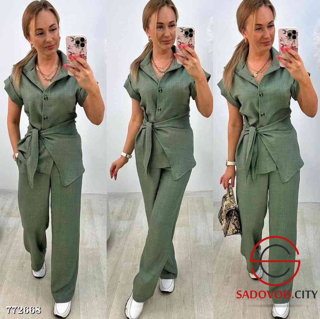 Женский брючный костюм двойка