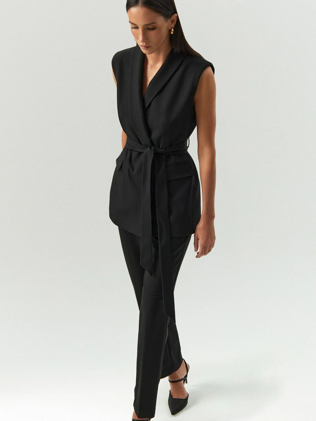 Брюки зауженного кроя, D448/monk - Emka фото 3