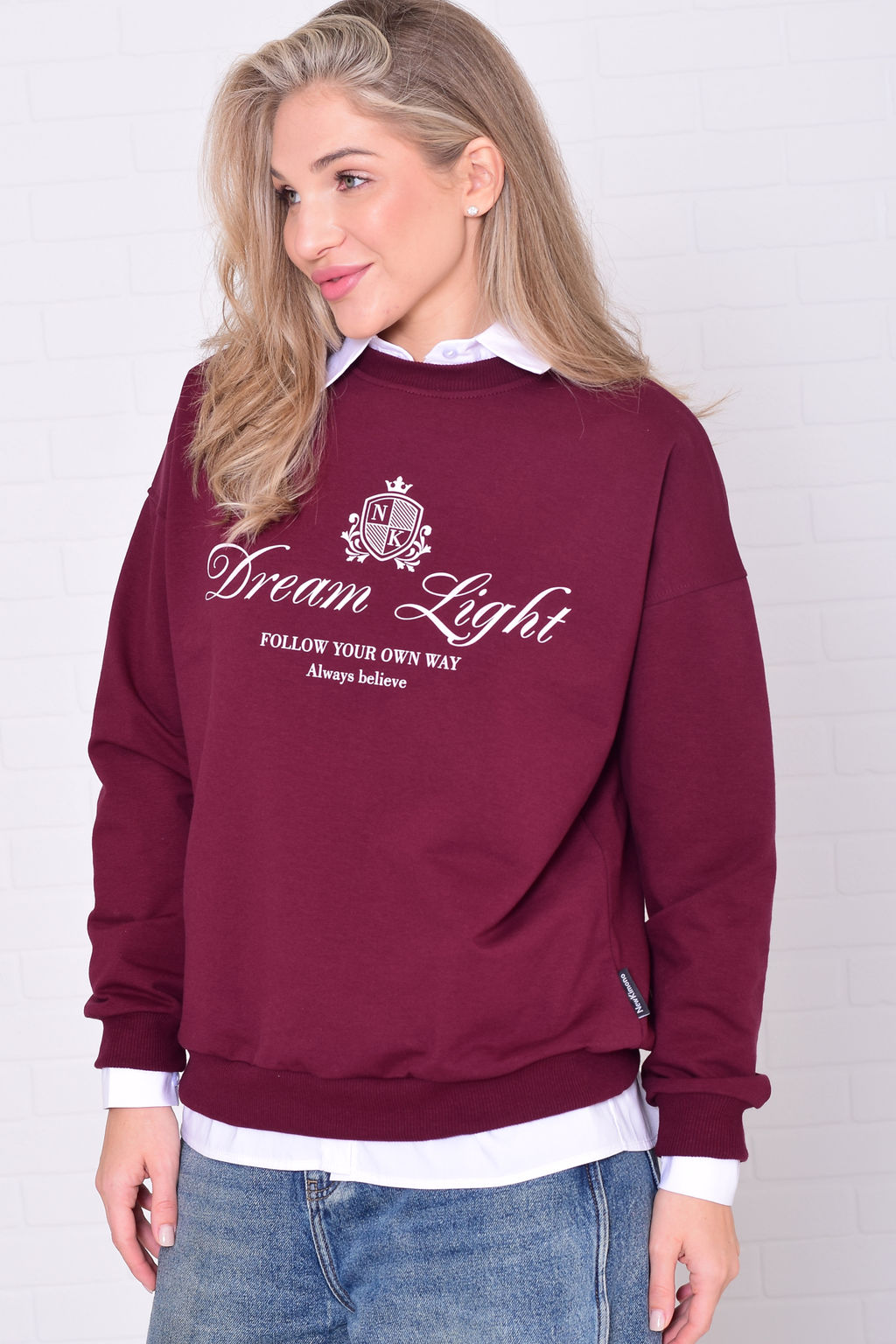 Свитшот женский 6-221 из футера двунитки - Новое кимоно фото 7