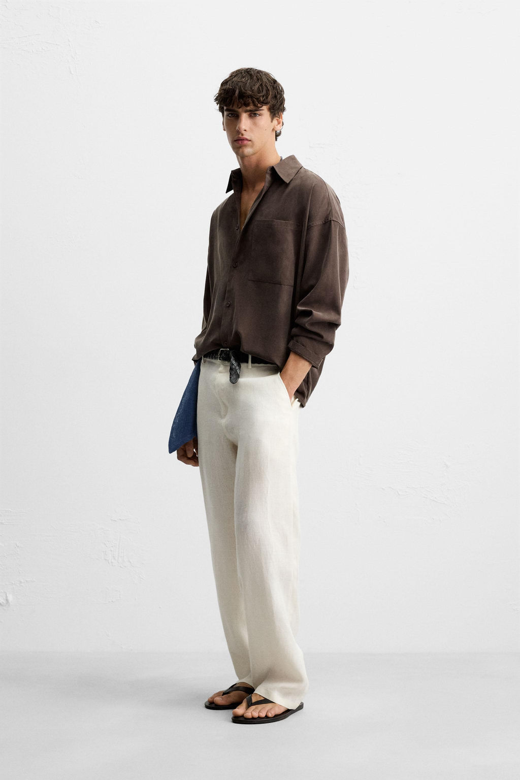 100% LINEN TROUSERS - Zara фото 4