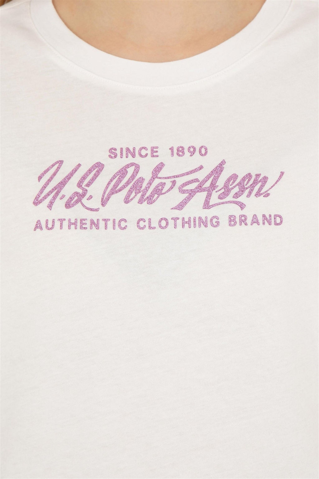 Женская футболка цвета экрю - U.s. polo assn фото 7