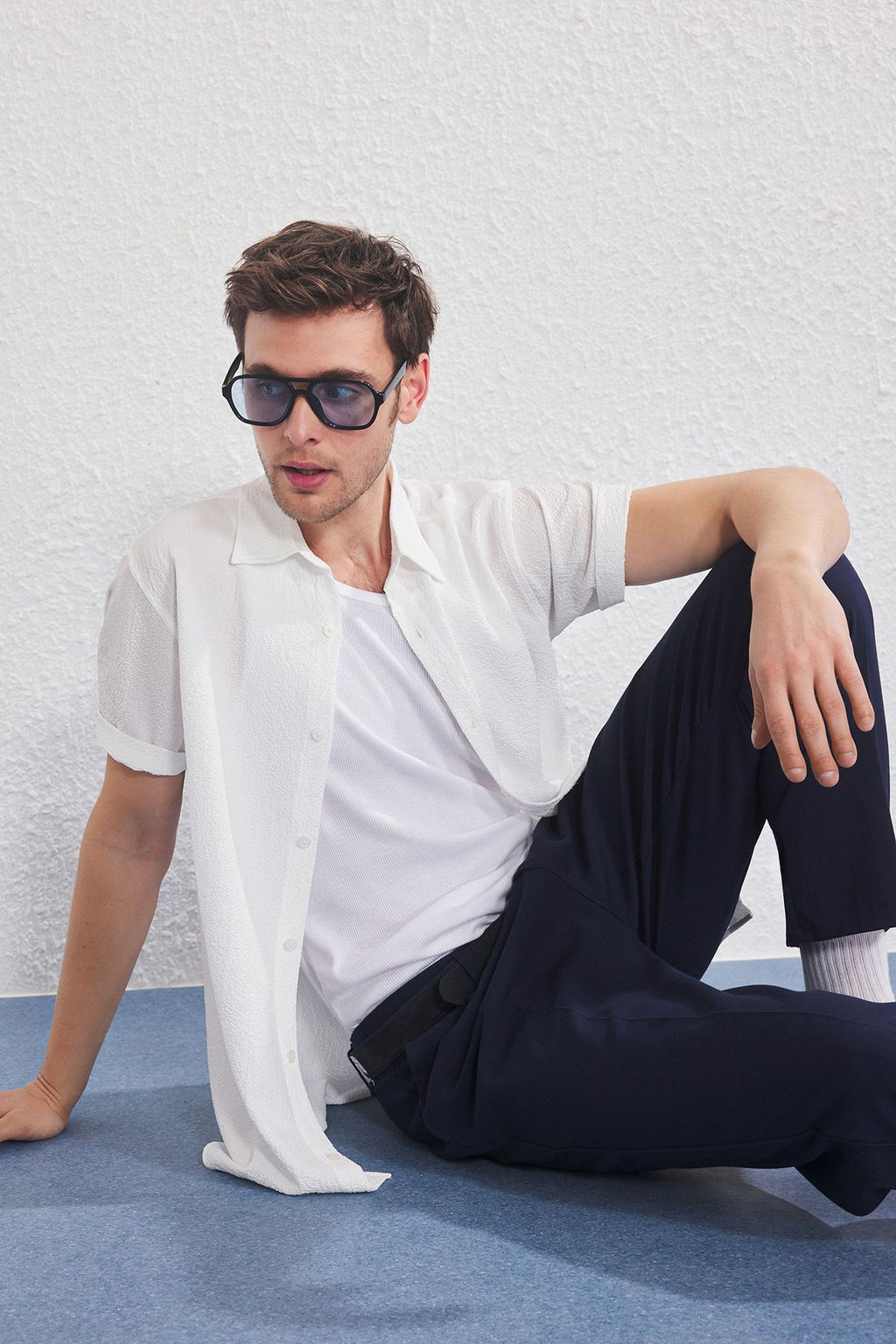 TRENDYOL MAN Lacivert Regular Erkek Gomlek TMNSS25GO00076