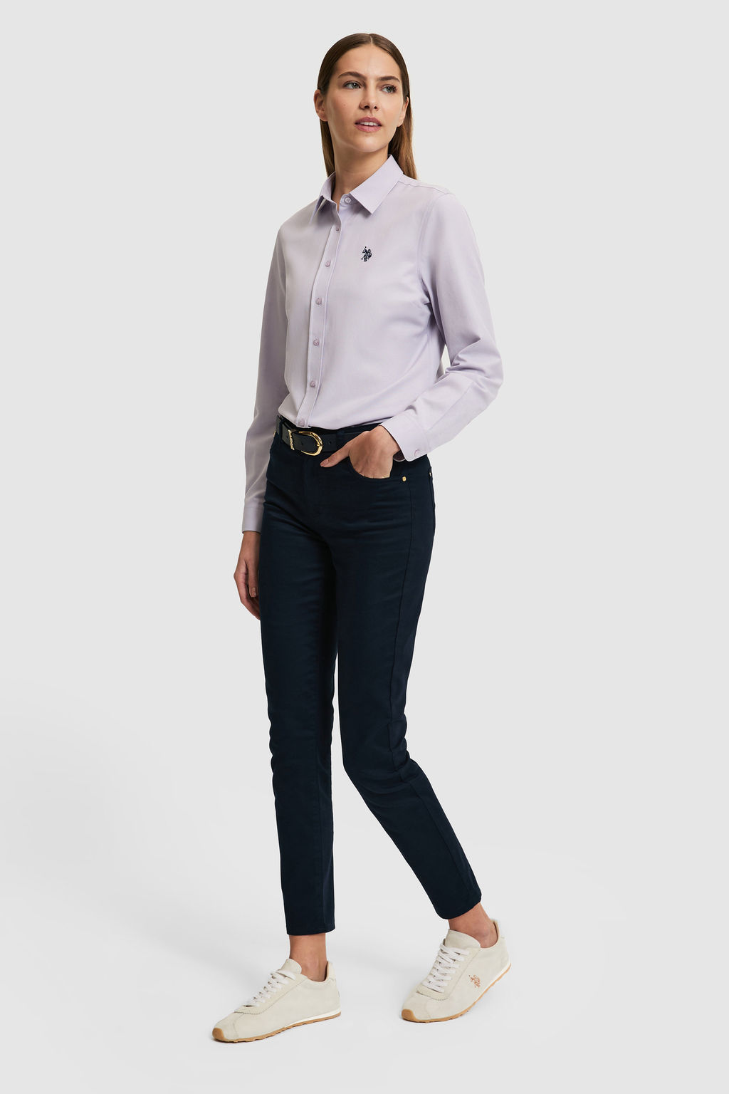 Kad_n Lila Uzun Kollu Basic G_mlek - U.s. polo assn фото 4
