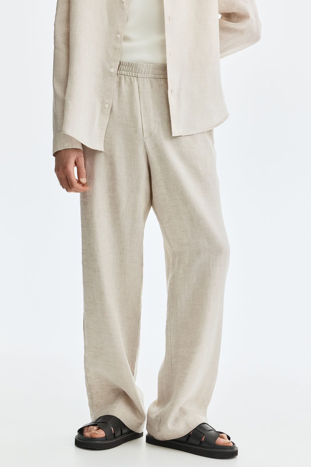Pantal?n de lino Loose Fit - H&m фото 11