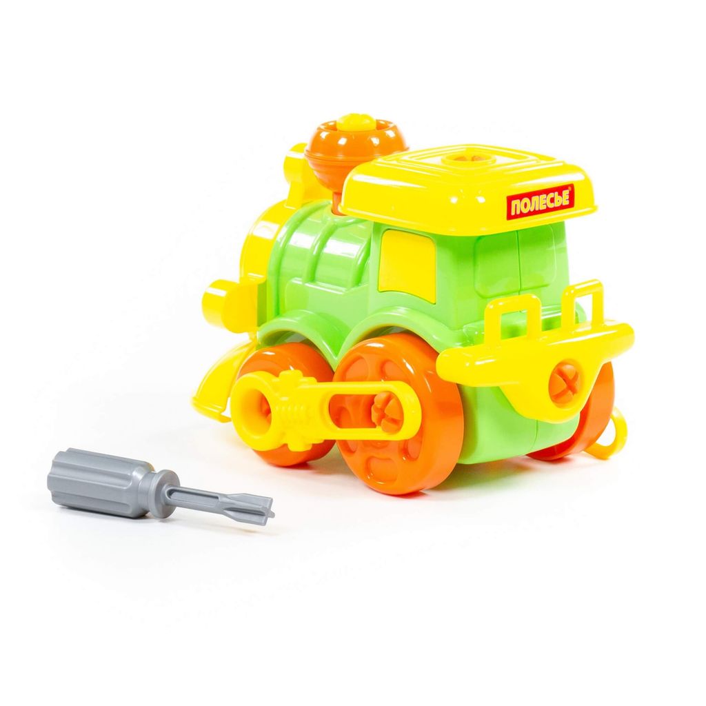 Конструктор-транспорт Паровозик (25 элементов) (в пакете) - Полесье фото 7