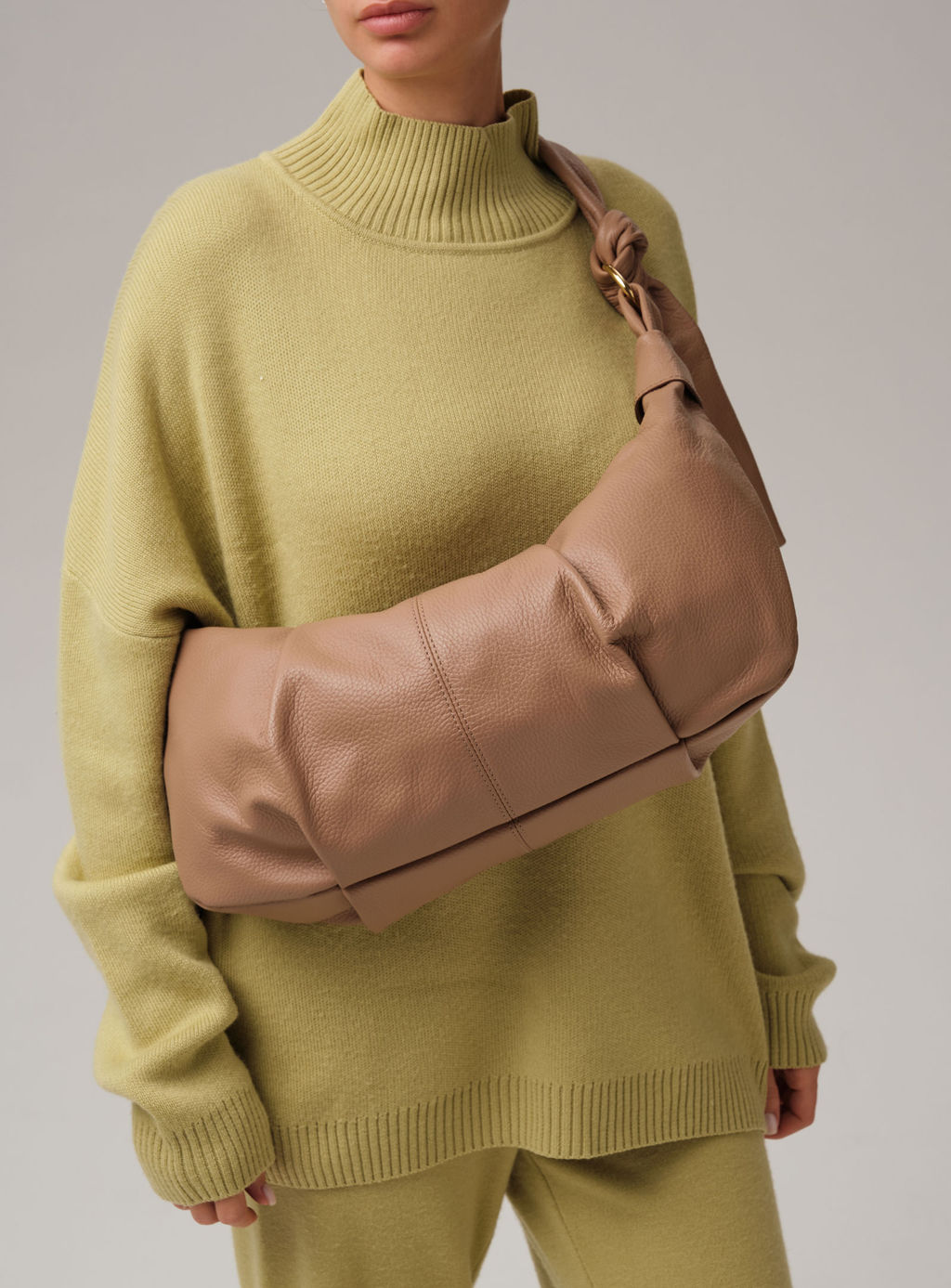 Кожаная сумка Azaro 30846 гоби