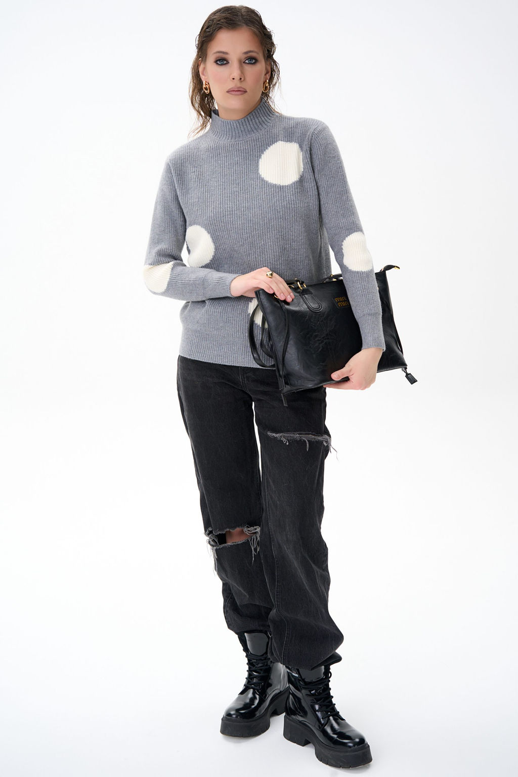 Свитер Зои (серый) - Эльза фото 4