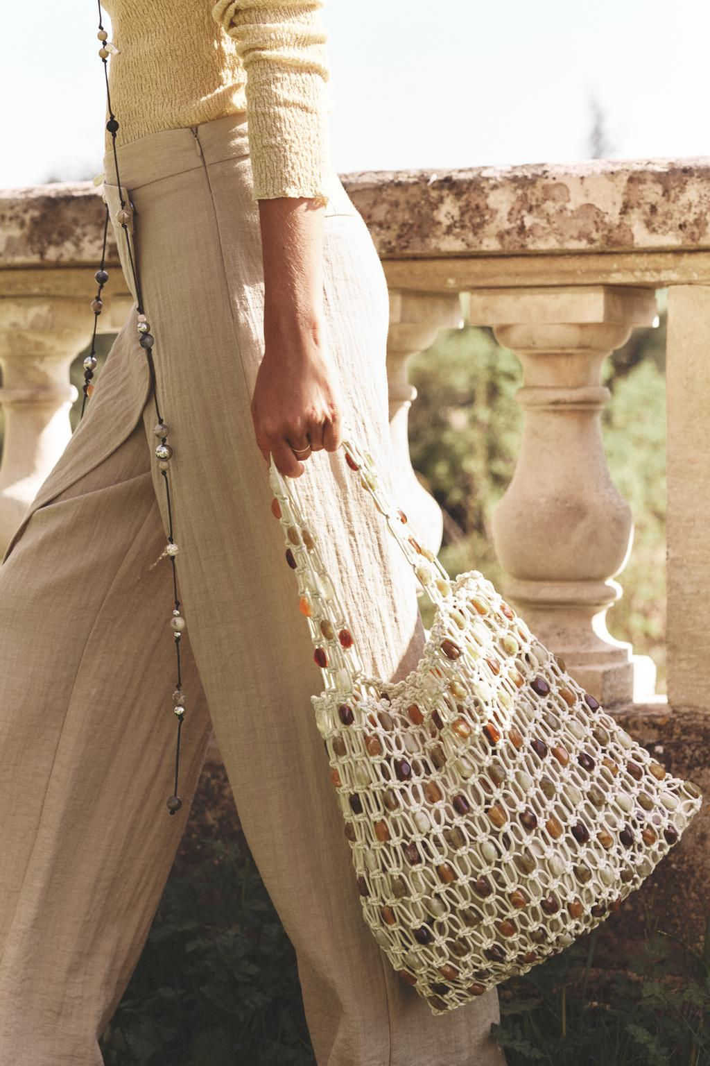 BEADED TOTE BAG - Zara фото 2