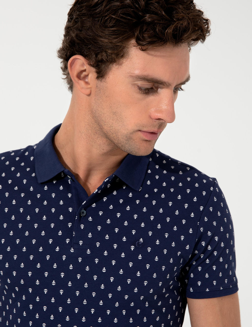 Lacivert Polo Yaka T-Shirt