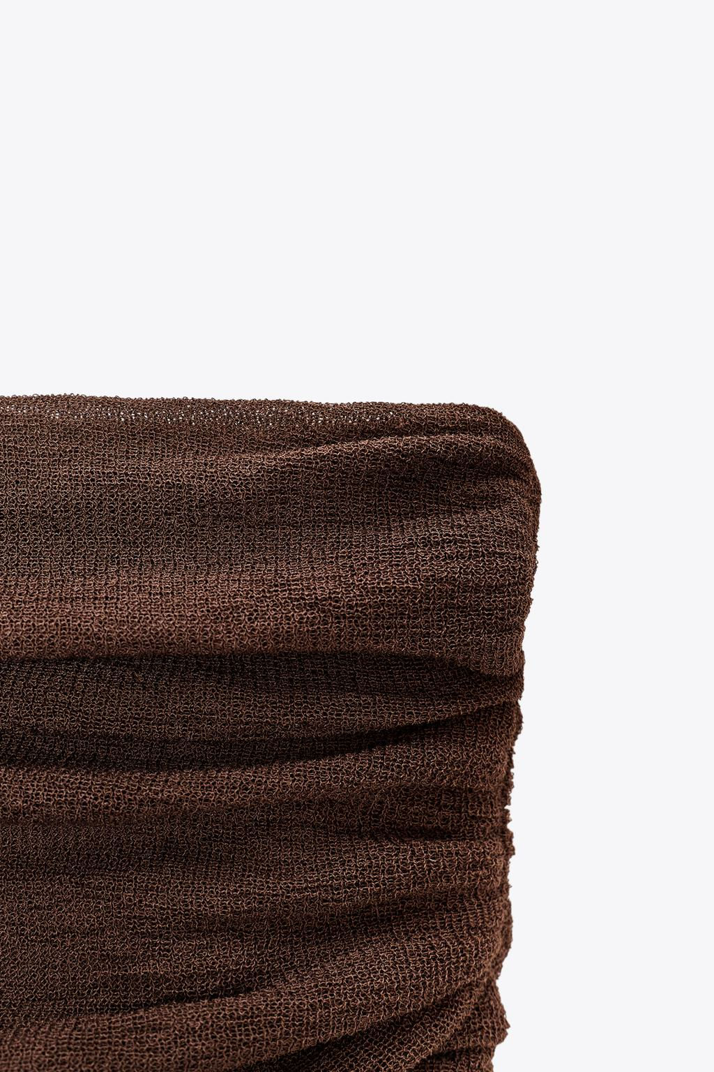 OFF-THE-SHOULDER KNIT DRESS - Zara фото 9
