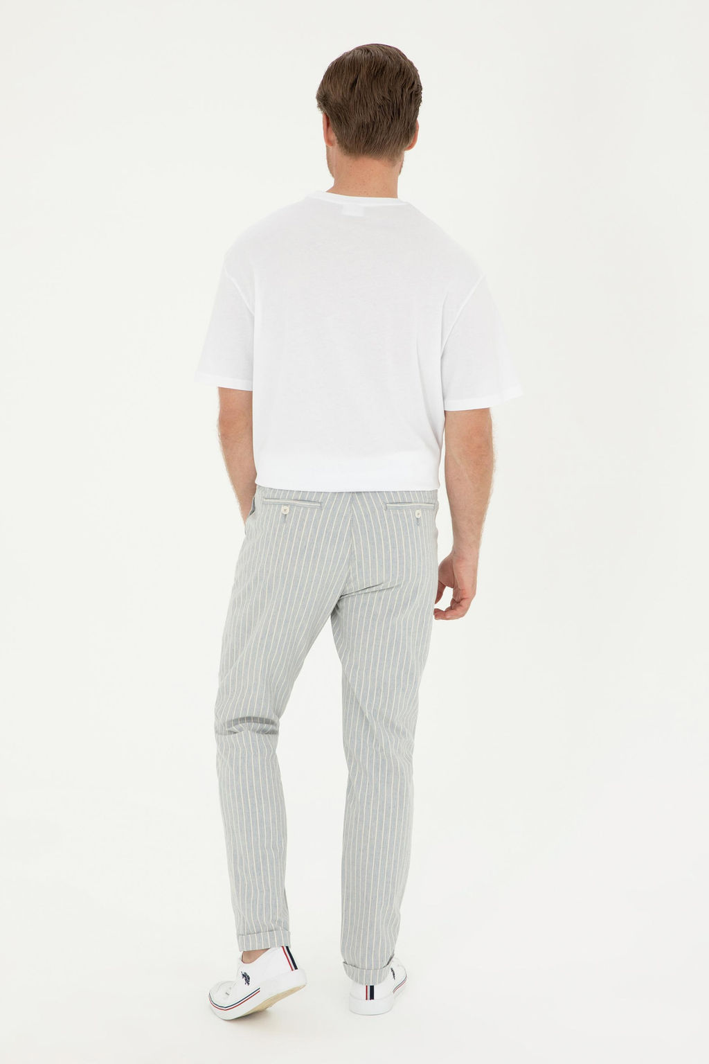 Мужские голубые брюки из плотной ткани Неожиданная скидка в корзине - U.s. polo assn фото 5