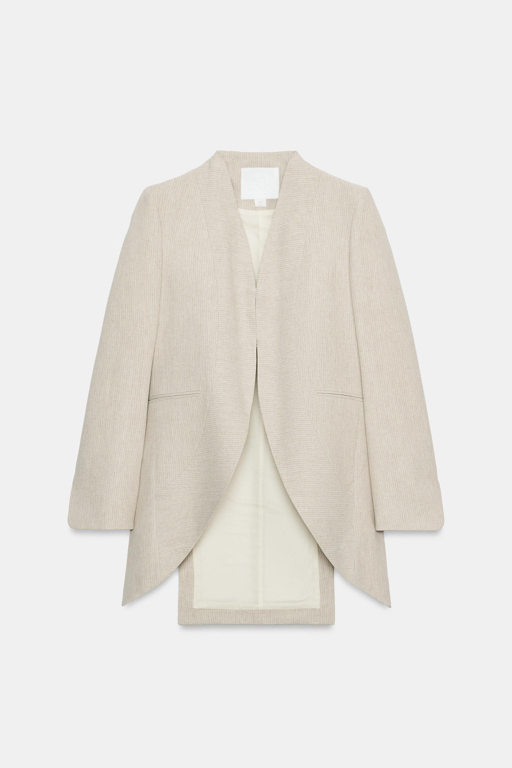 BLAZER LARGA RAYAS ZW COLLECTION / Arena / Vigor? - Zara фото 3
