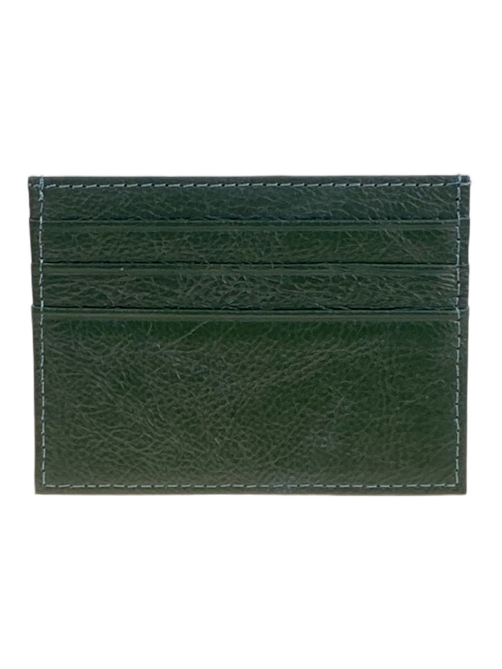 Картхолдер женский из натуральной кожи для пластиковых карт, цвет темно-зеленый - Greta фото 2