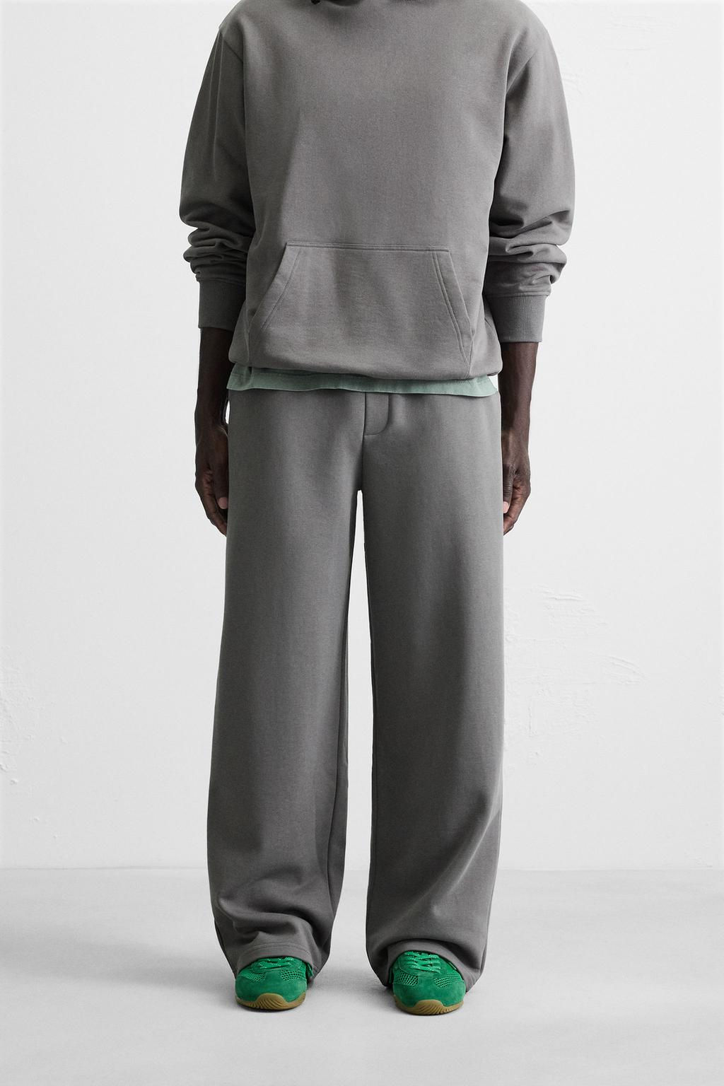 WIDE-LEG JOGGER TROUSERS - Zara фото 21