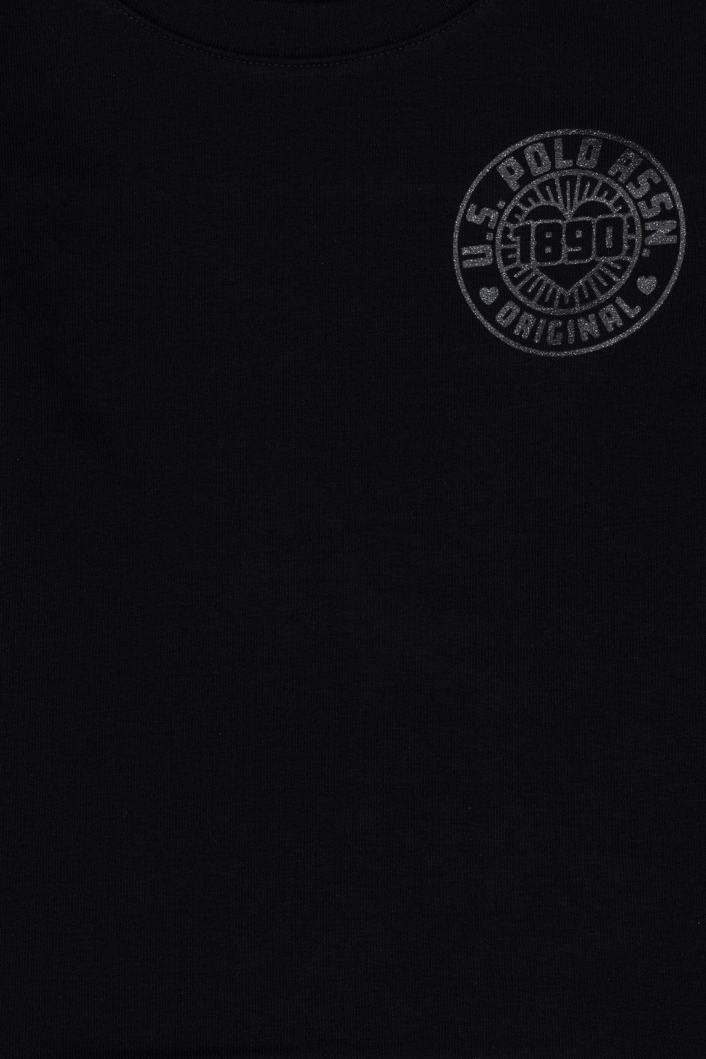 Черный базовый свитшот для девочек Неожиданная скидка в корзине - U.s. polo assn фото 3