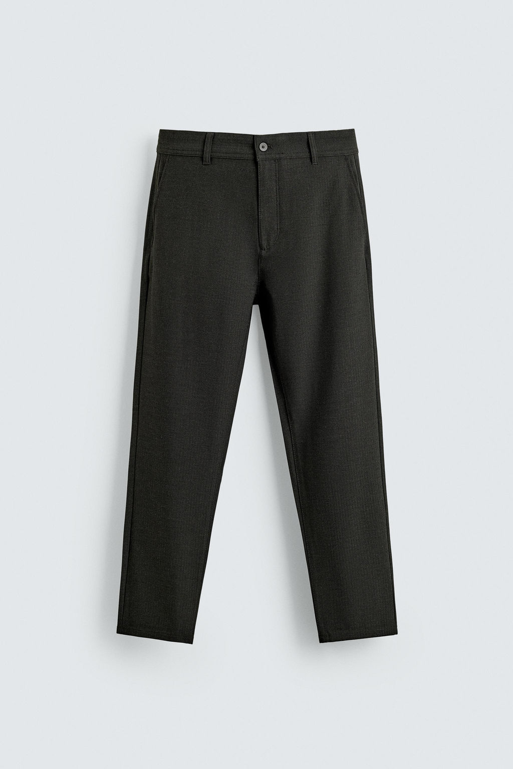 PANTAL?N CHINO ESTRUCTURA CONFORT / Verde oscuro - Zara фото 6