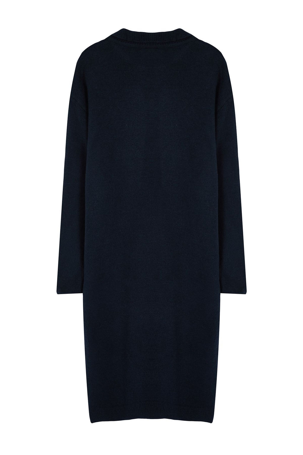 TRENDYOLMILLA Lacivert More Sustainable Midi Triko Yumusak Dokulu Elbise TWOAW24EL00520  фото 7