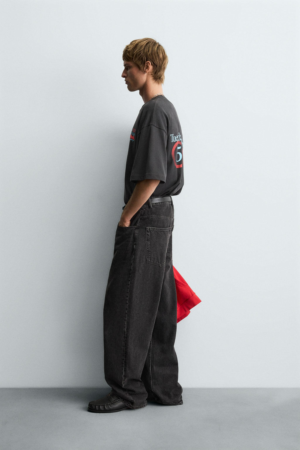 WASHED NUMBER T-SHIRT - Zara фото 4