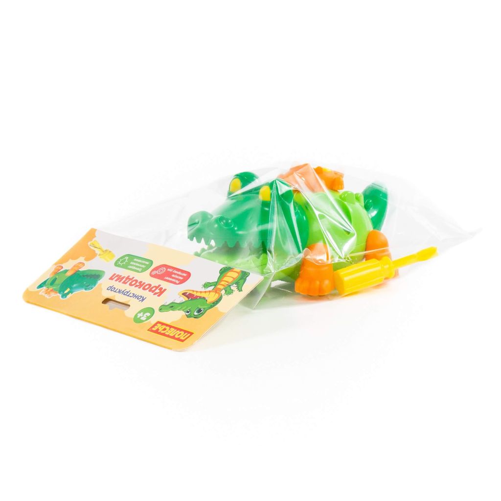 Конструктор Крокодил (17 элементов) (в пакете) - Полесье фото 6