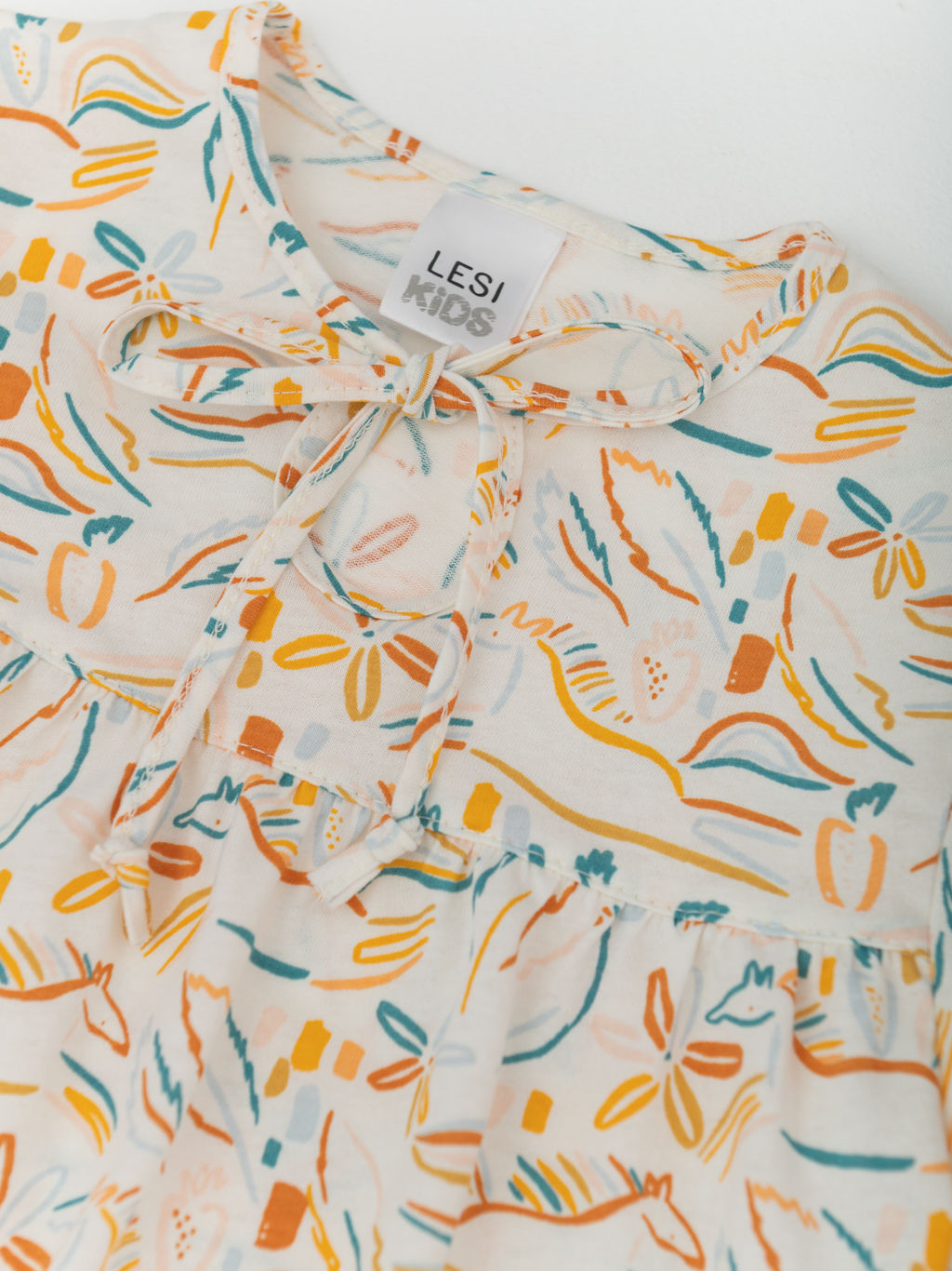 Пижама д/дев из тонкого хлопка, белый - Lesi kids фото 8