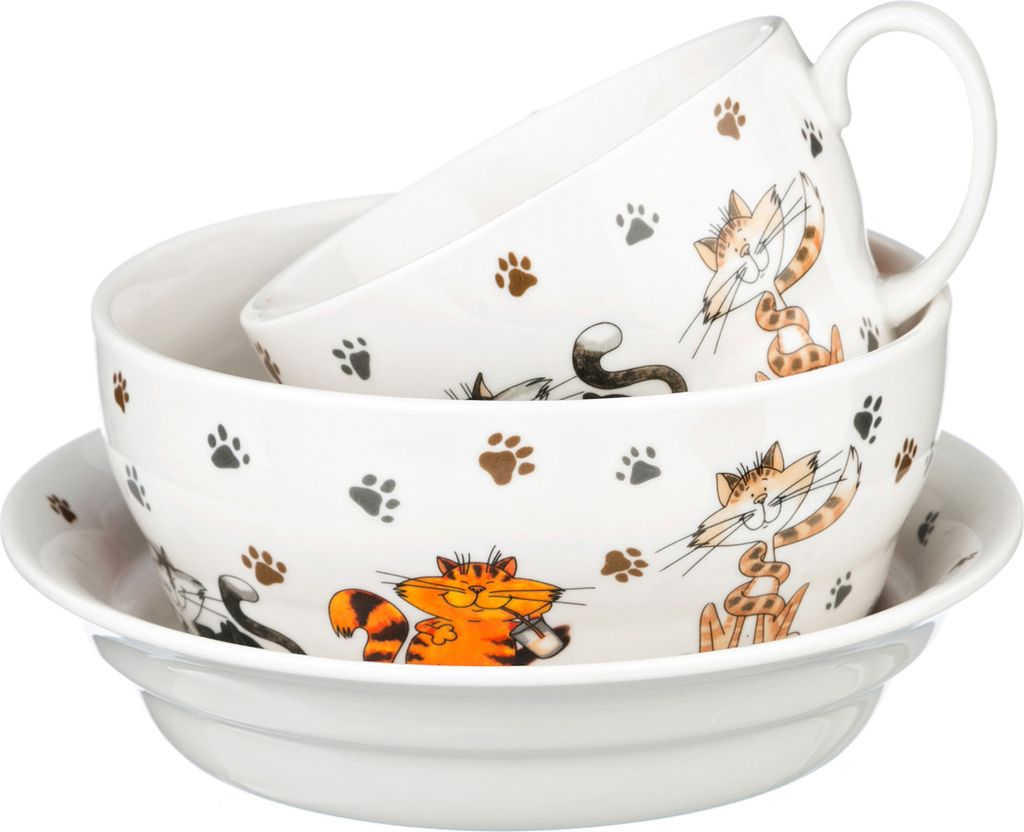 НАБОР ДЛЯ ЗАВТРАКА LEFARD ВЕСЕЛЫЕ ДРУЗЬЯ 3 ПР.  фото 2