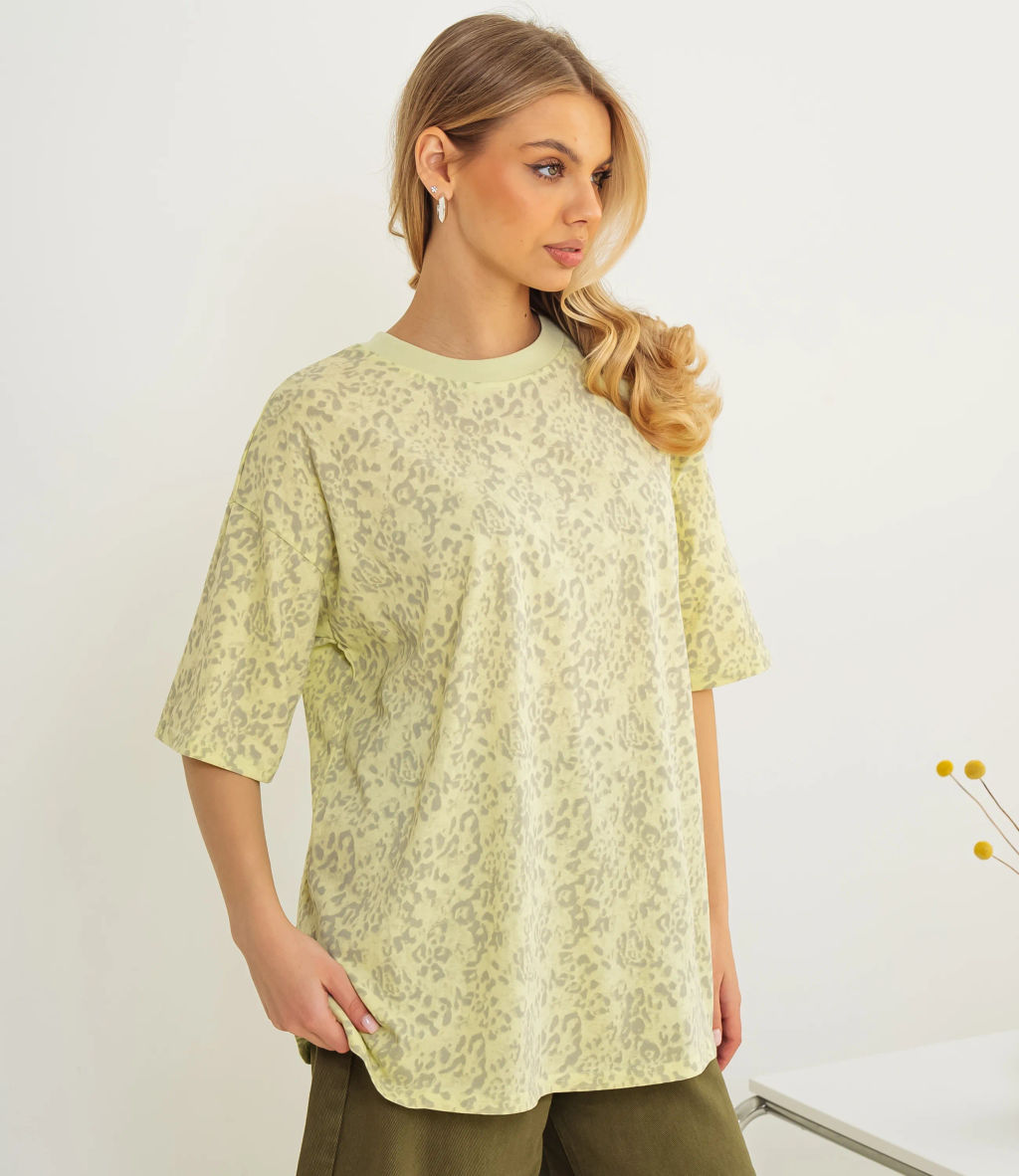 Футболка #КТ1200, лайм - Dommod фото 2