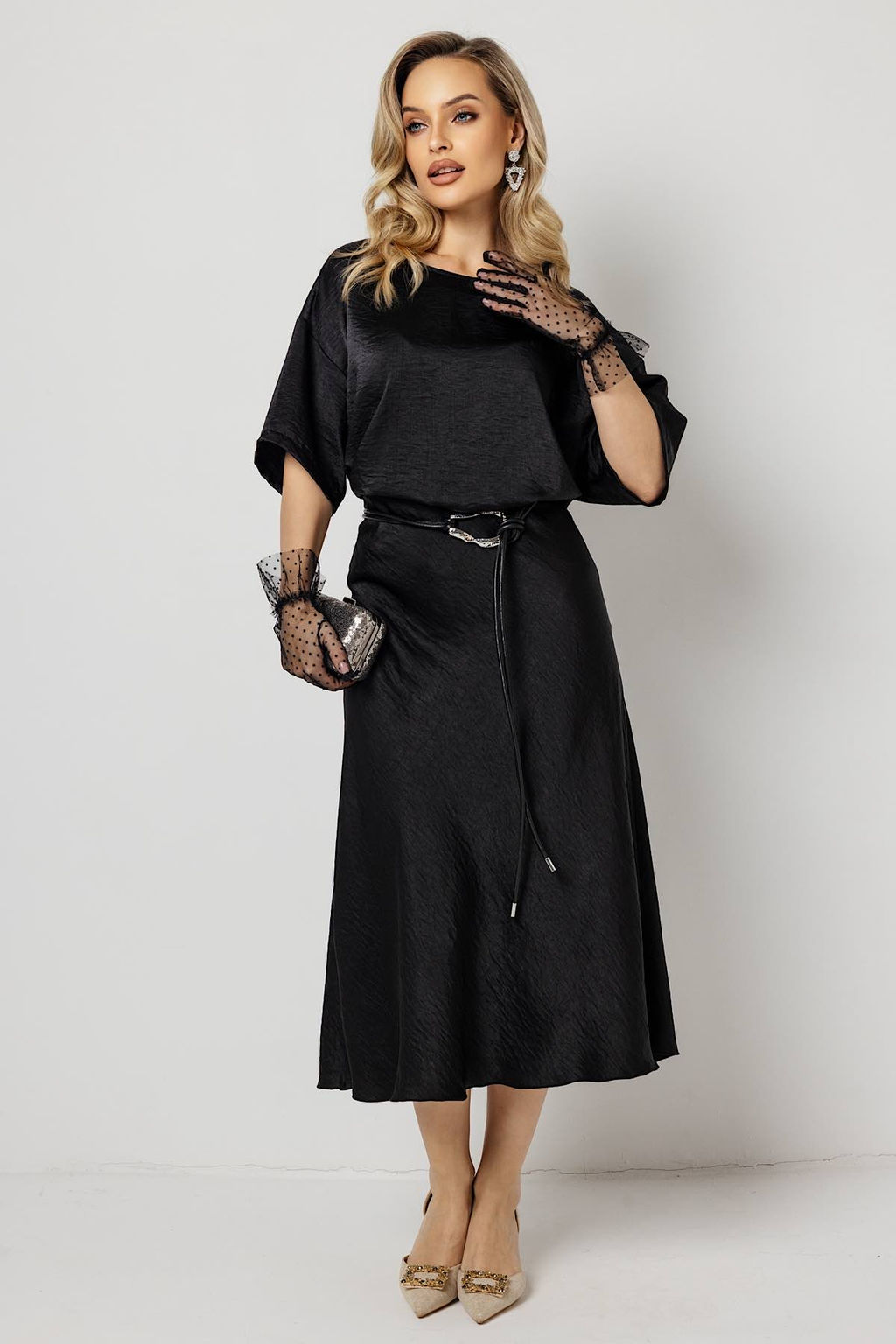 Блузка женская 4483/01/Чёрный - Rise фото 6