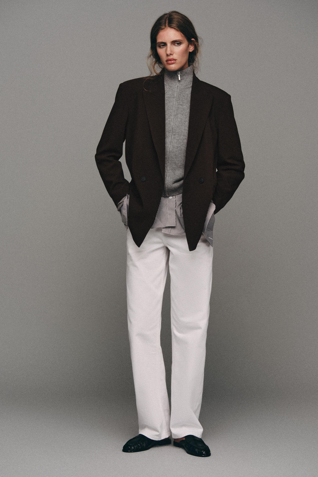 BLAZER CRUZADA OVERSIZE / Marr?n - Zara фото 5