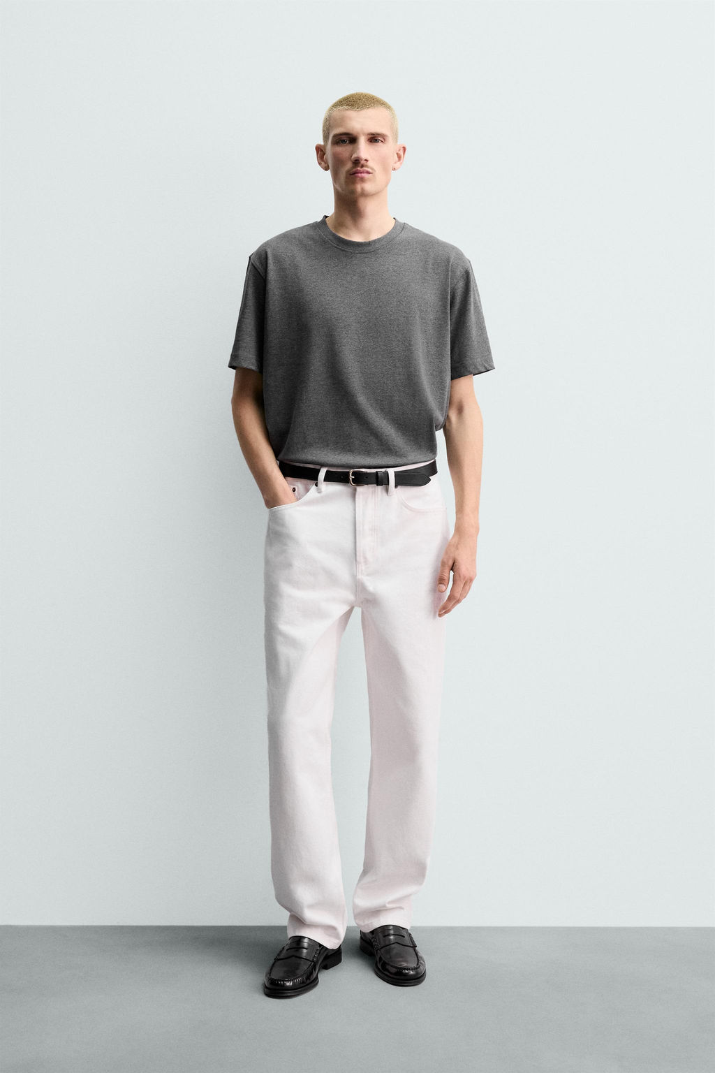 HEAVY WEIGHT SHORT SLEEVE T-SHIRT - Zara фото 28