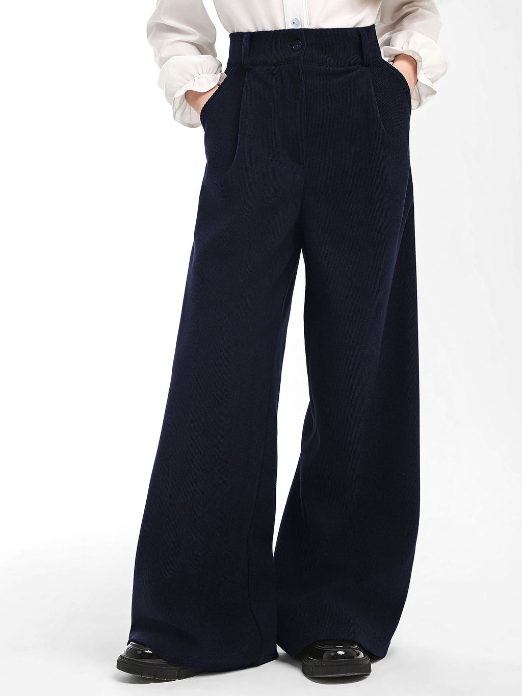 Брюки-палаццо для девочек - Синий мир фото 4